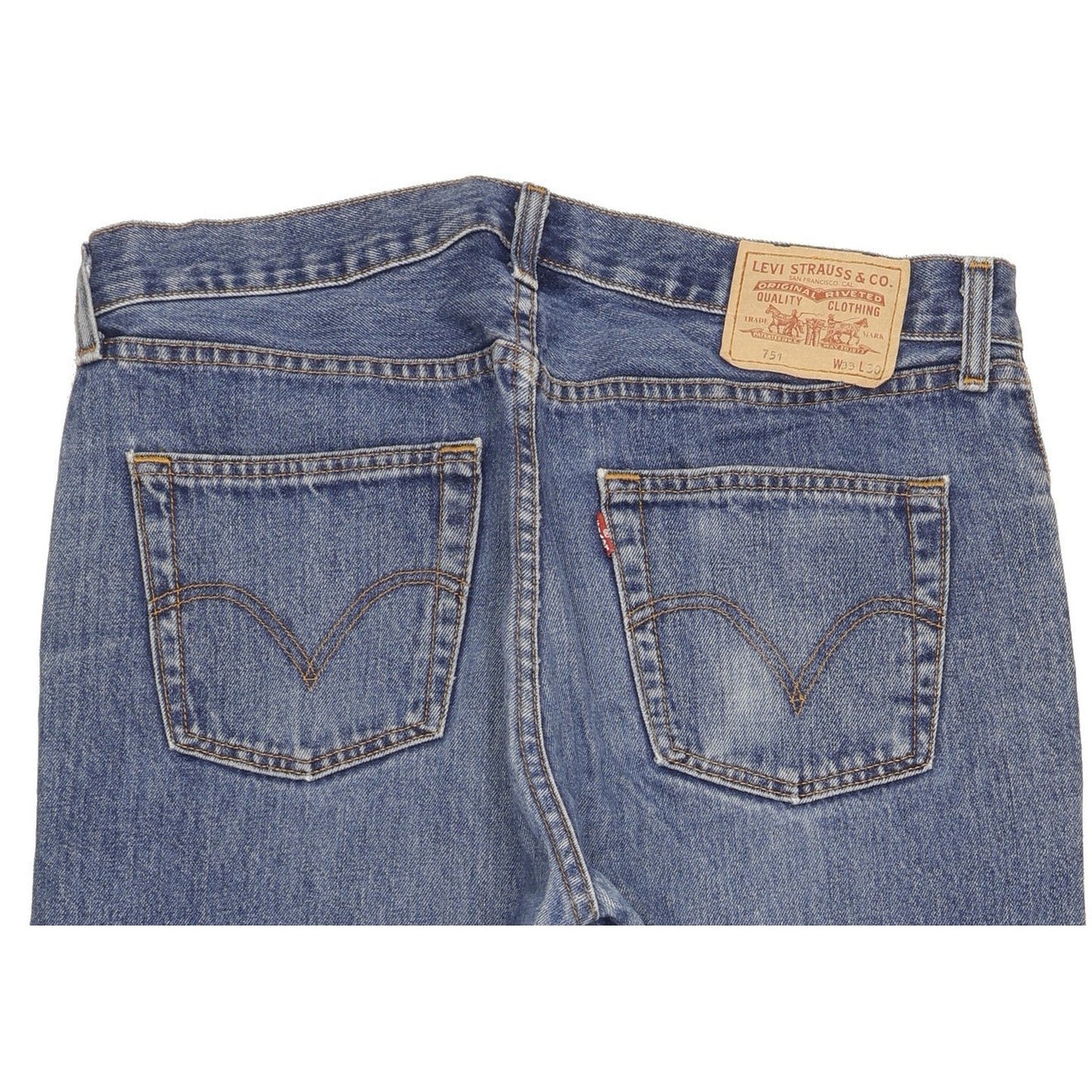 Levi's 751 Men Blue Straight Regular Jeans W33 L27