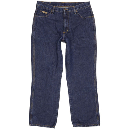 Wrangler Comfort Men Blue Straight Regular Jeans W34 L28