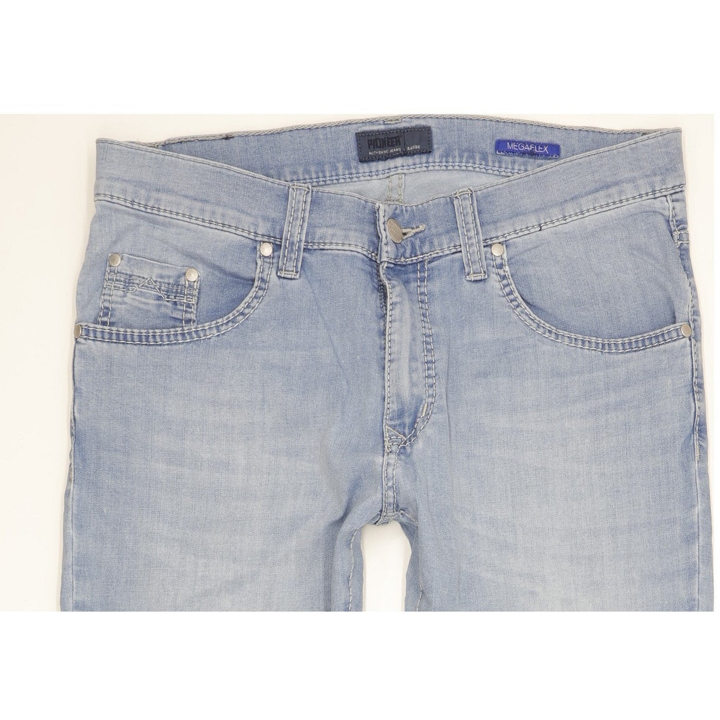 Pioneer Rando Men Blue Straight Regular Stretch Jeans W34 L30