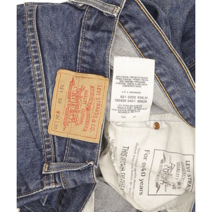 Levi's 521 Men Blue Straight Regular Jeans W36 L30