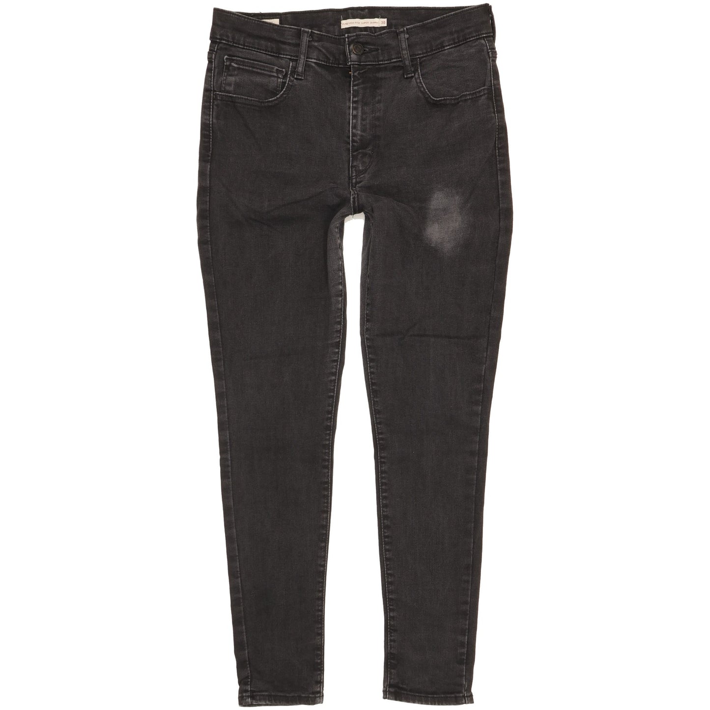 Levi's 720 Black Skinny Slim Stretch Jeans High Waisted W30 L28