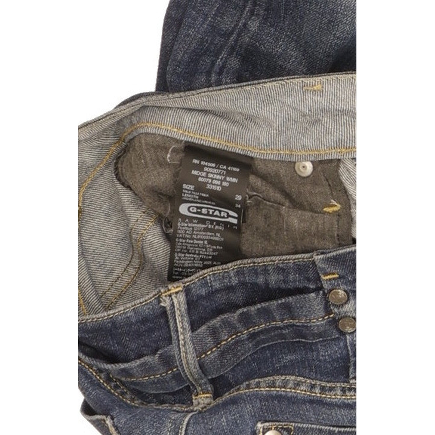 G-Star Midge Women Blue Skinny Slim Stretch Jeans W29 L32