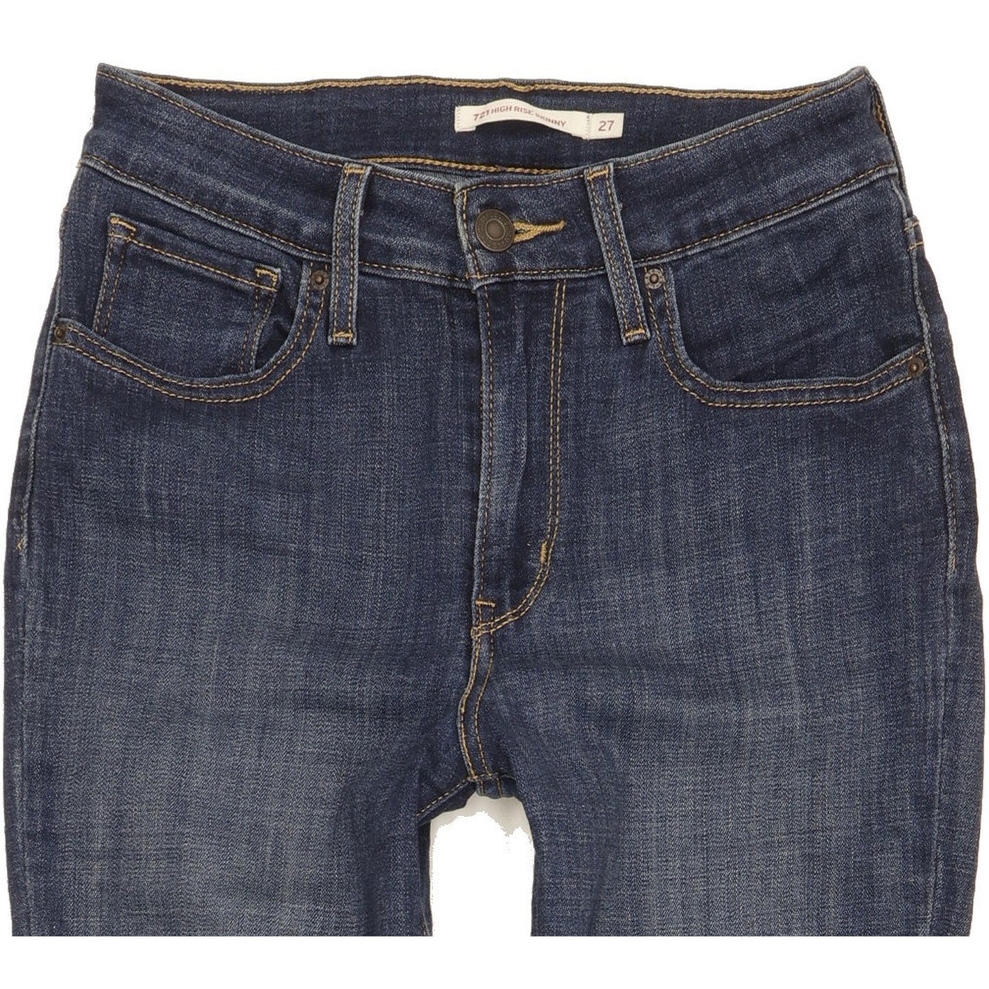 Levi's 721 Women Blue Skinny Slim Stretch Jeans W27 L30