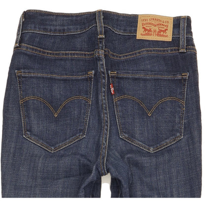Levi's 721 Women Blue Skinny Slim Stretch Jeans W27 L30