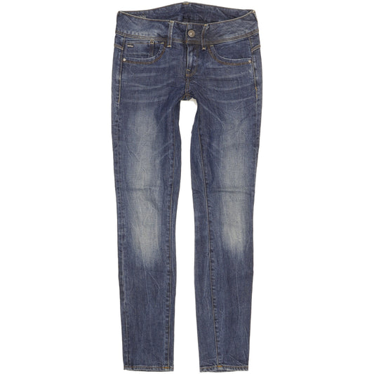 G-Star Lynn Women Blue Skinny Slim Stretch Jeans W26 L30