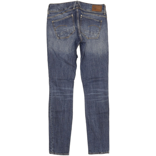 G-Star Lynn Women Blue Skinny Slim Stretch Jeans W26 L30