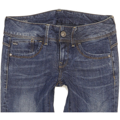 G-Star Lynn Women Blue Skinny Slim Stretch Jeans W26 L30