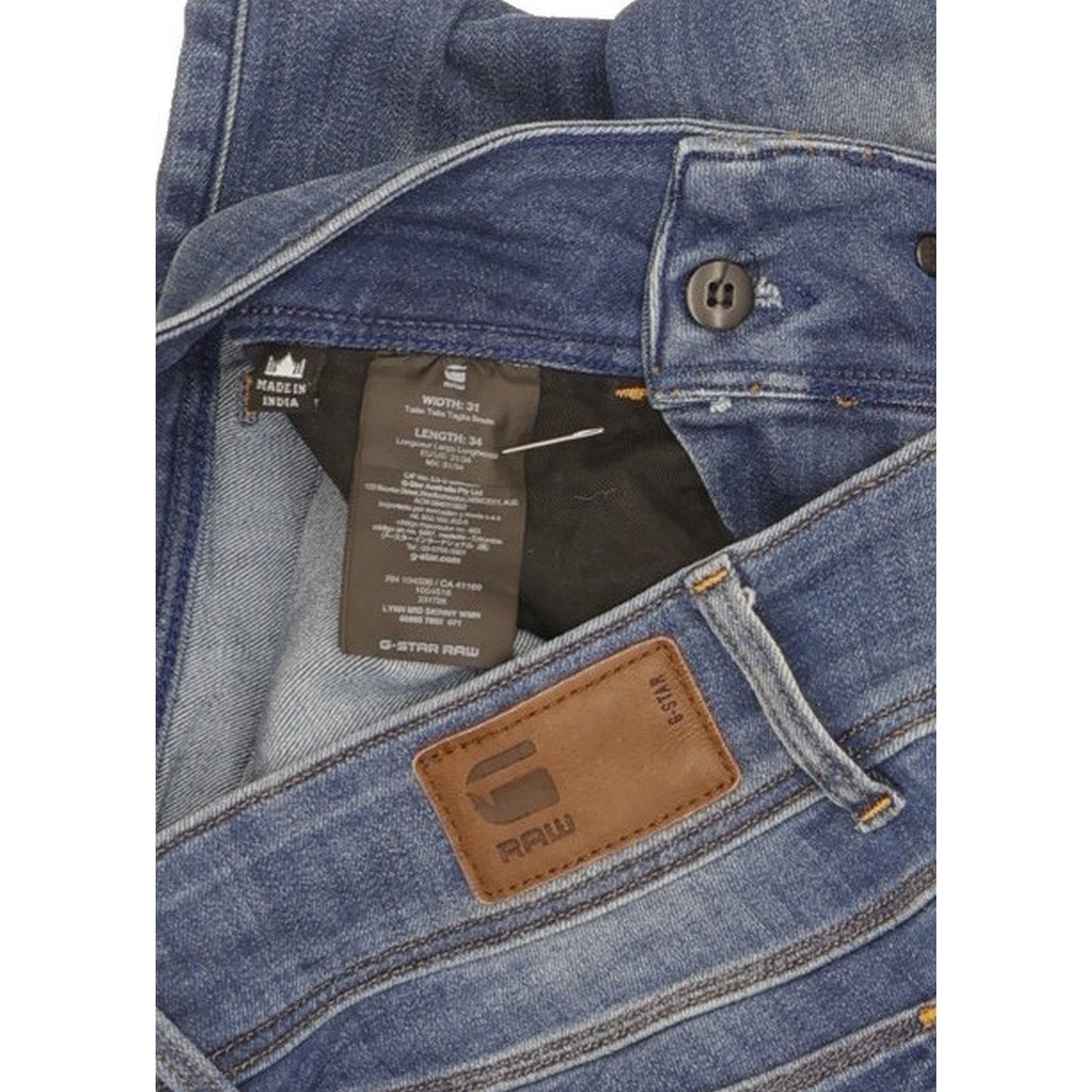 G-Star Lynn Women Blue Skinny Slim Stretch Jeans W31 L34
