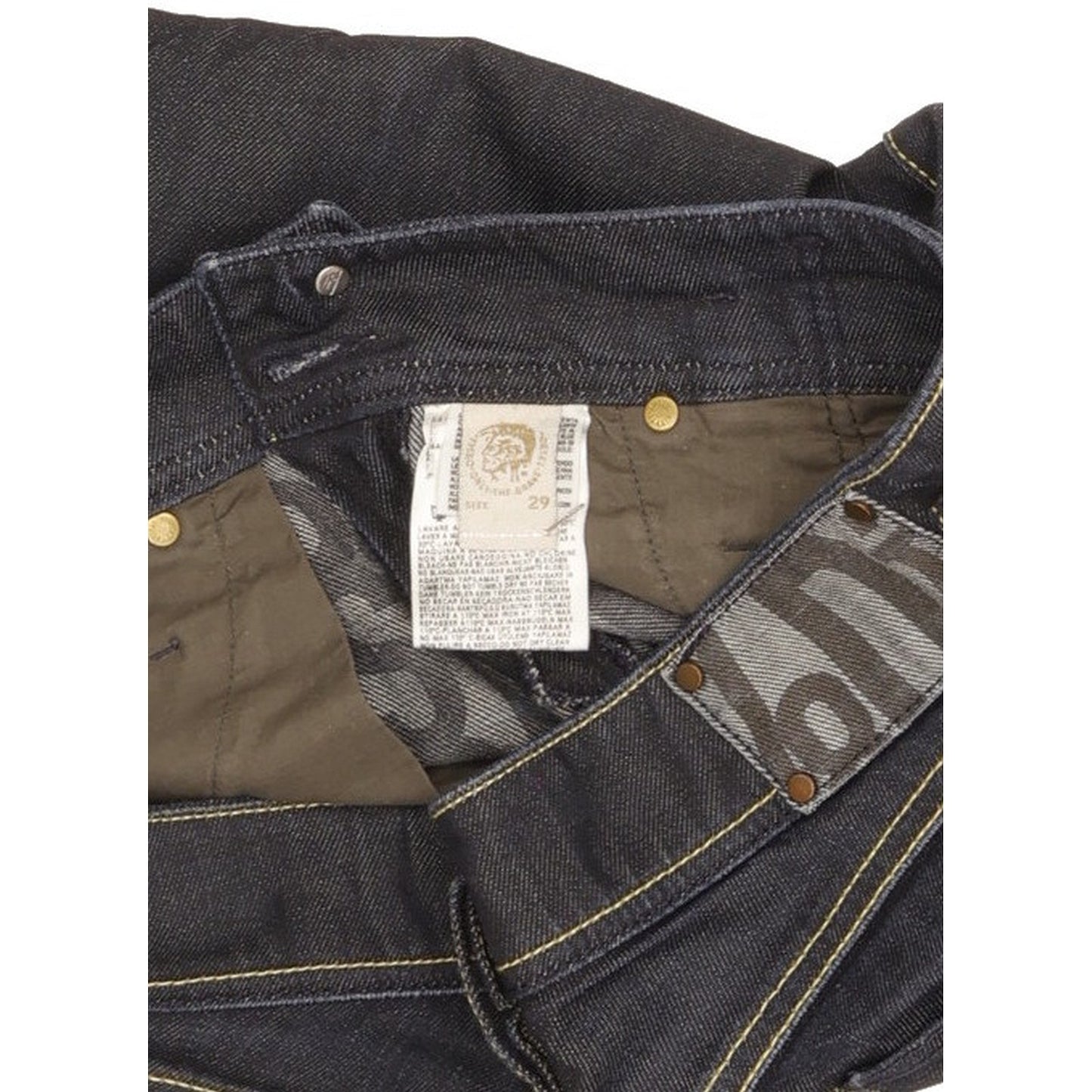 Diesel Matic Women Navy Skinny Slim Stretch Jeans W29 L33