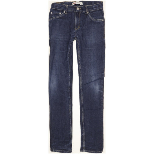 Levi's 510 Kids Blue Skinny Slim Stretch Jeans W28 L32