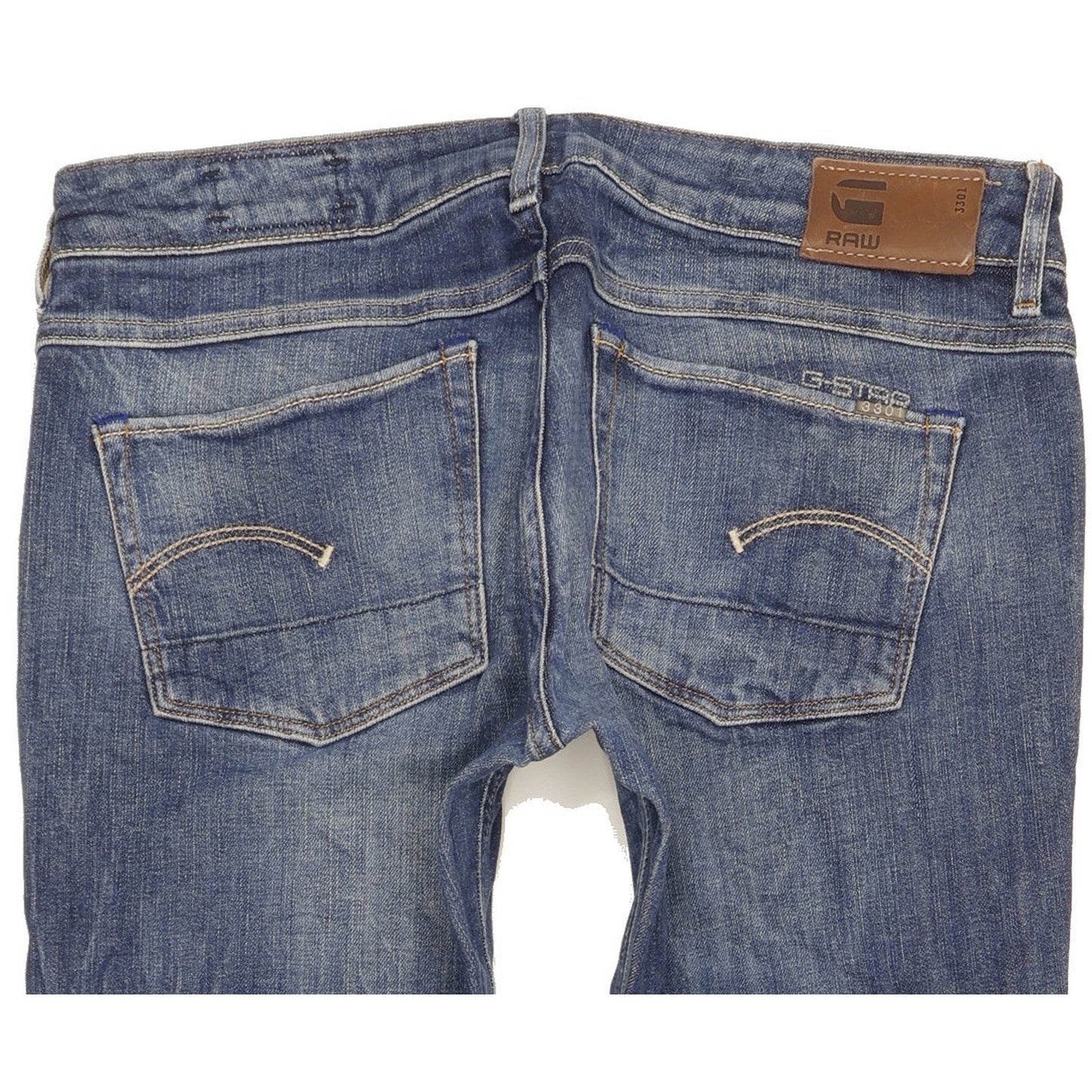 G-Star 3301 Women Blue Straight Slim Stretch Jeans W29 L31