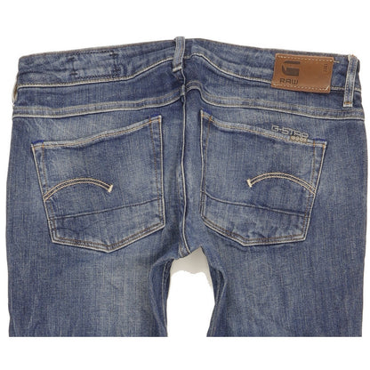 G-Star 3301 Women Blue Straight Slim Stretch Jeans W29 L31