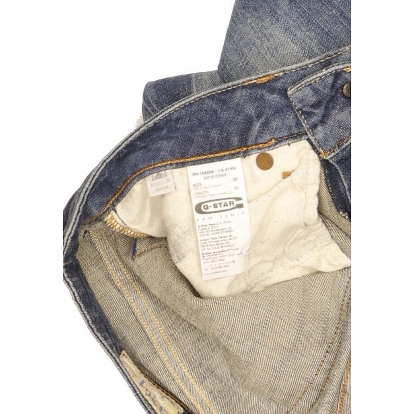 G-Star 3301 Women Blue Straight Slim Stretch Jeans W29 L31