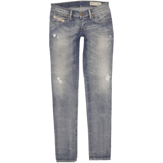 Diesel Getlegg Women Blue Skinny Slim Stretch Jeans W27 L34