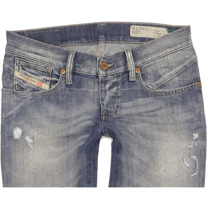 Diesel Getlegg Women Blue Skinny Slim Stretch Jeans W27 L34