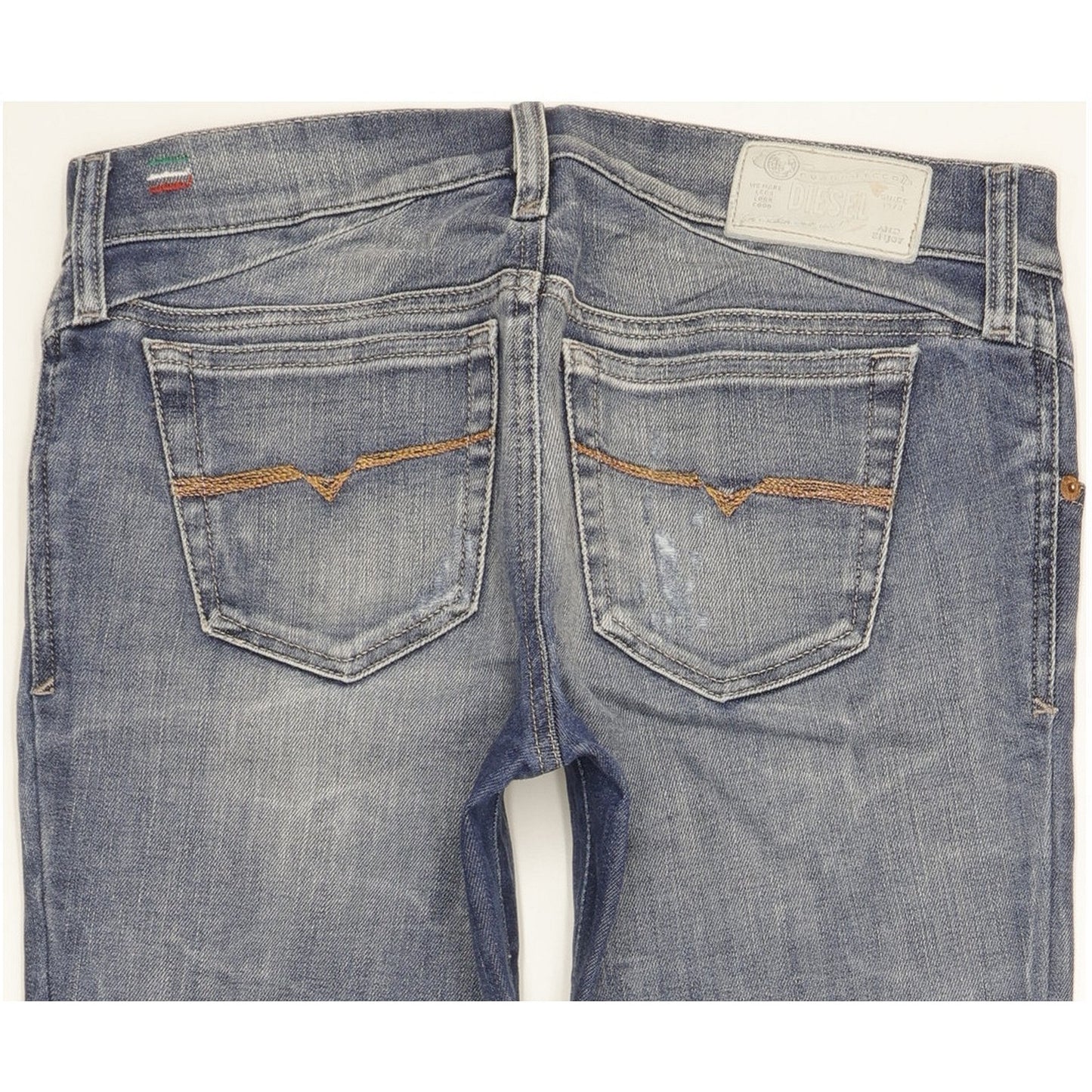 Diesel Getlegg Women Blue Skinny Slim Stretch Jeans W27 L34