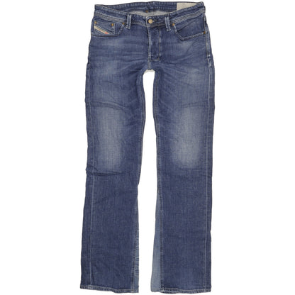 Diesel Larkee Men Blue Flared Regular Stretch Jeans W34 L36