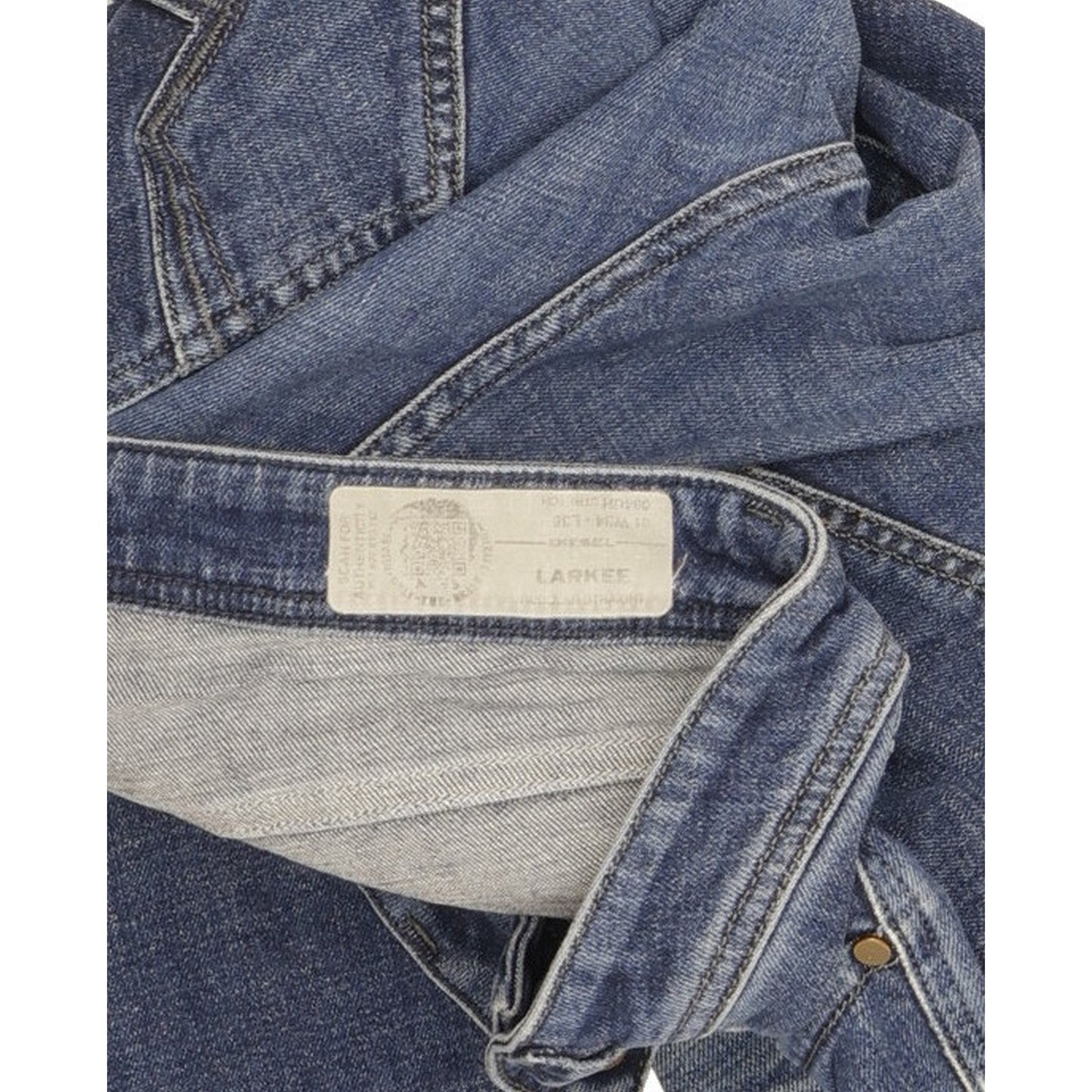 Diesel Larkee Men Blue Flared Regular Stretch Jeans W34 L36