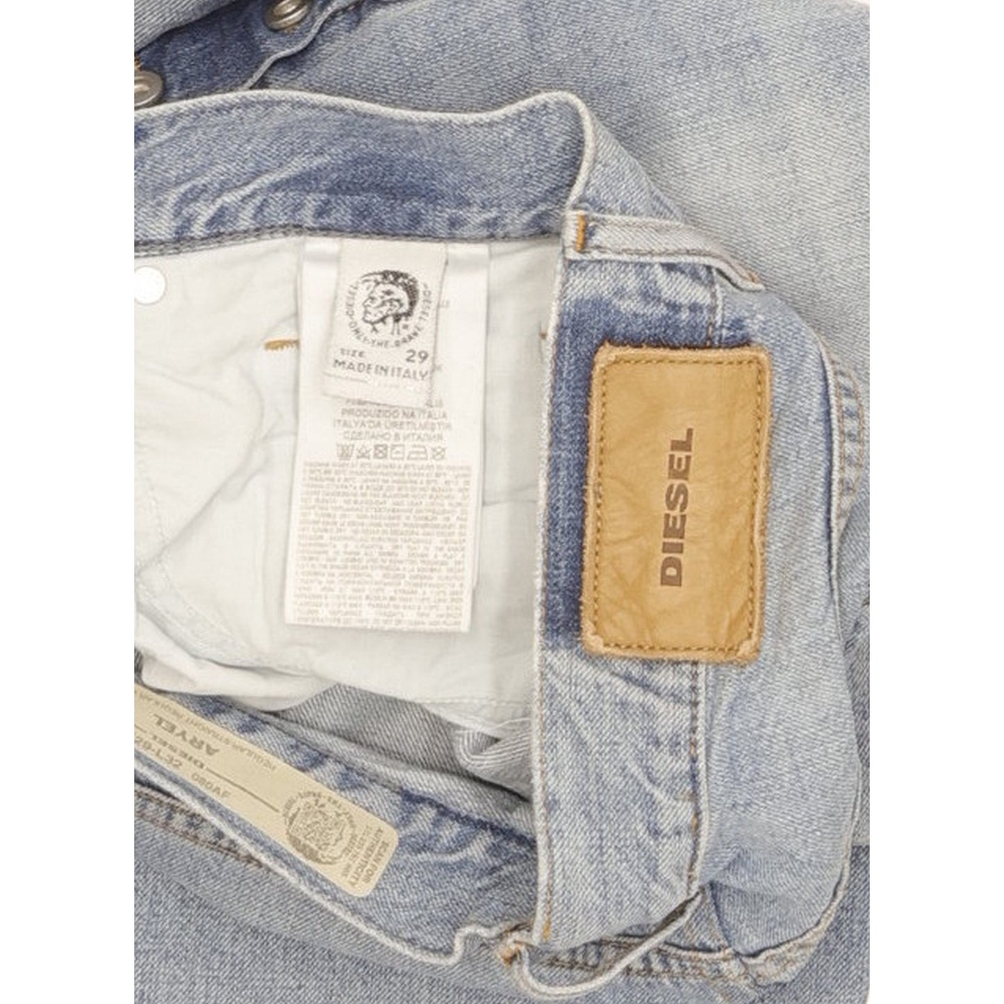 Diesel Aryel Blue Straight Regular Jeans High Waisted W28 L30