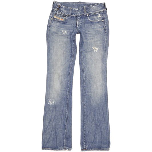 Diesel Cherone Women Blue Bootcut Slim Jeans W27 L34