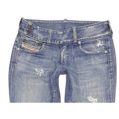 Diesel Cherone Women Blue Bootcut Slim Jeans W27 L34