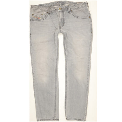 Diesel Thavar Men Grey Straight Regular Jeans W36 L30