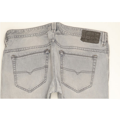 Diesel Thavar Men Grey Straight Regular Jeans W36 L30