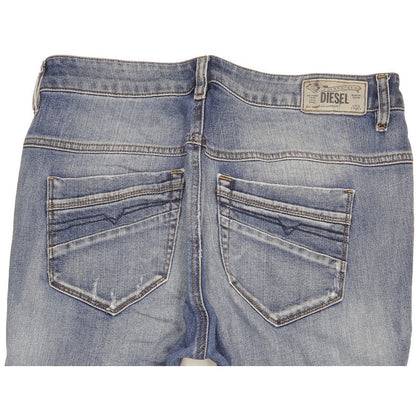 Diesel Fayza Blue Tapered Relaxed Boyfriend Stretch Jeans High Waisted W29 L32