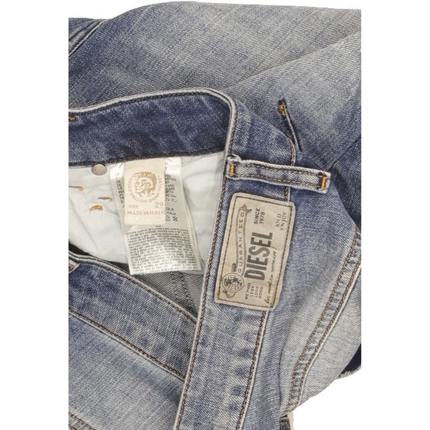 Diesel Fayza Blue Tapered Relaxed Boyfriend Stretch Jeans High Waisted W29 L32