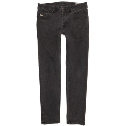 Diesel Buster Men Black Tapered Slim Stretch Jeans W33 L31