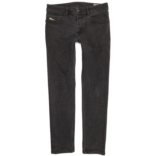 Diesel Buster Men Black Tapered Slim Stretch Jeans W33 L31
