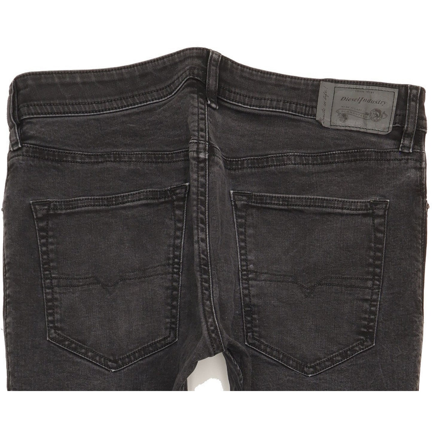 Diesel Buster Men Black Tapered Slim Stretch Jeans W33 L31