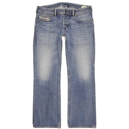 Diesel Zatiny Men Blue Bootcut Regular Jeans W33 L30