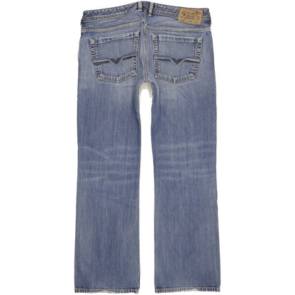 Diesel Zatiny Men Blue Bootcut Regular Jeans W33 L30