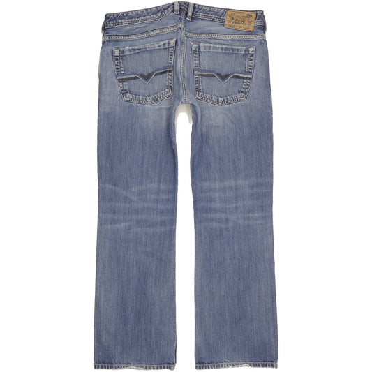Diesel Zatiny Men Blue Bootcut Regular Jeans W33 L30