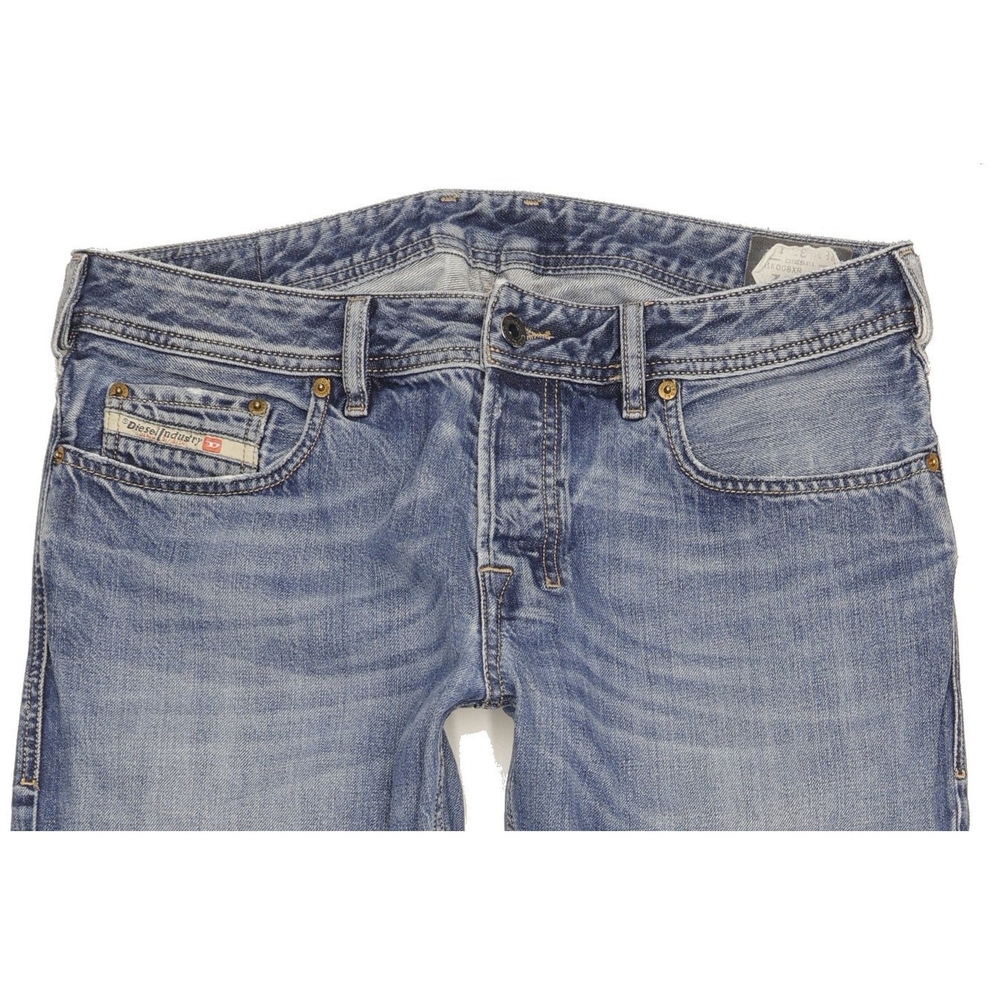 Diesel Zatiny Men Blue Bootcut Regular Jeans W33 L30