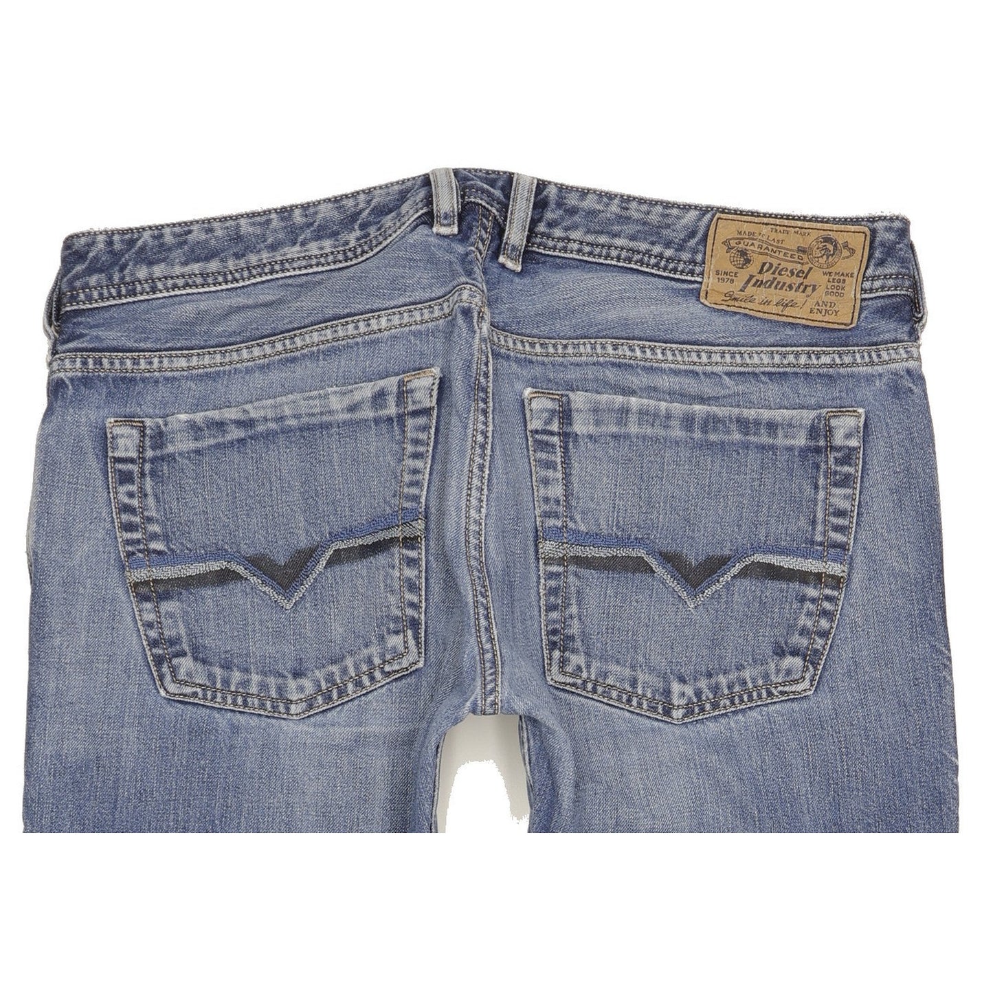 Diesel Zatiny Men Blue Bootcut Regular Jeans W33 L30