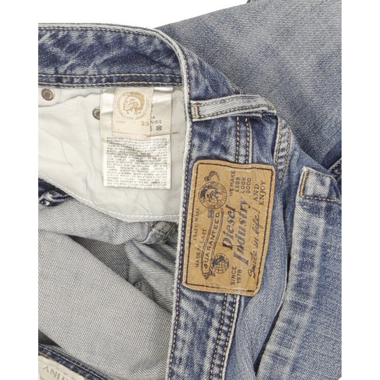 Diesel Zatiny Men Blue Bootcut Regular Jeans W33 L30