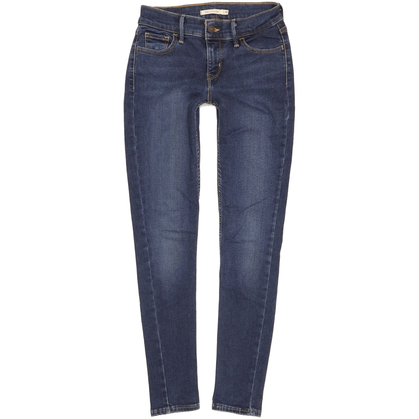 Levi's 710 Super Women Blue Skinny Slim Stretch Jeans W26 L29