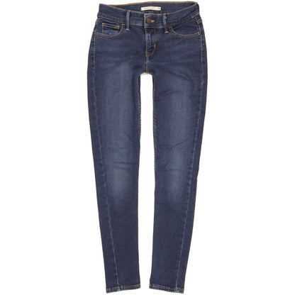 Levi's 710 Super Women Blue Skinny Slim Stretch Jeans W26 L29