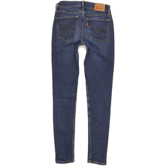Levi's 710 Super Women Blue Skinny Slim Stretch Jeans W26 L29
