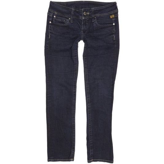 G-Star Ford Women Blue Straight Slim Stretch Jeans W31 L30
