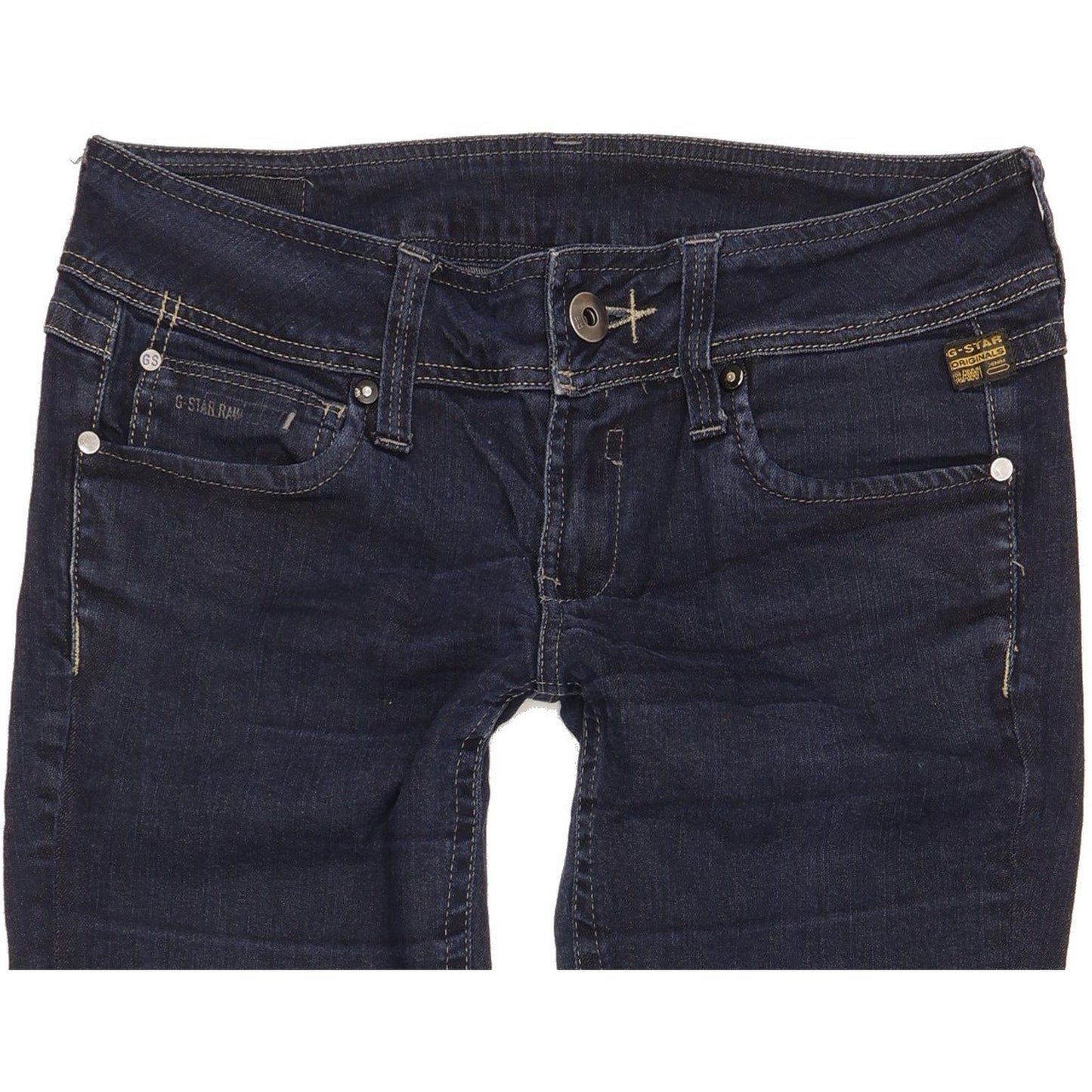 G-Star Ford Women Blue Straight Slim Stretch Jeans W31 L30