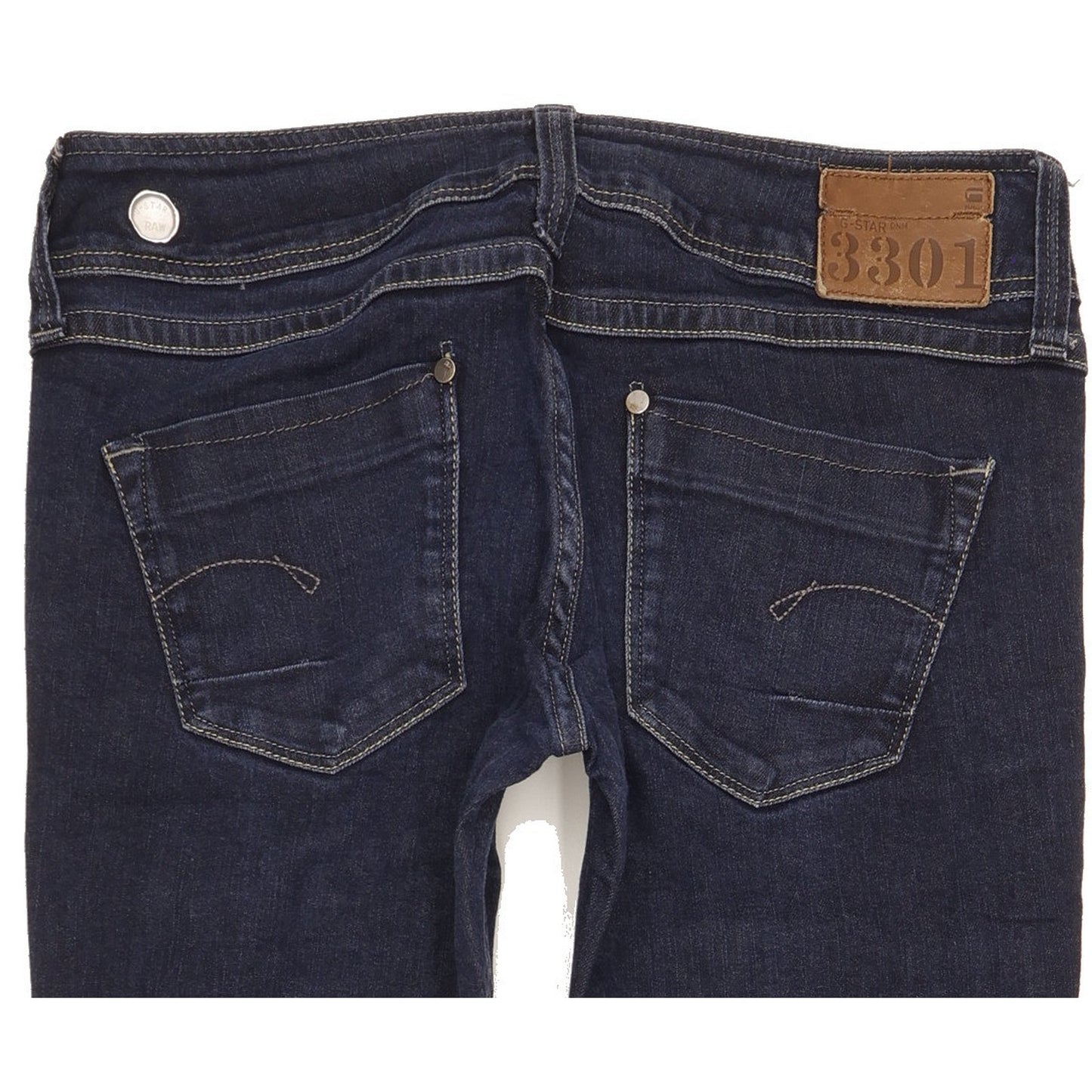 G-Star Ford Women Blue Straight Slim Stretch Jeans W31 L30