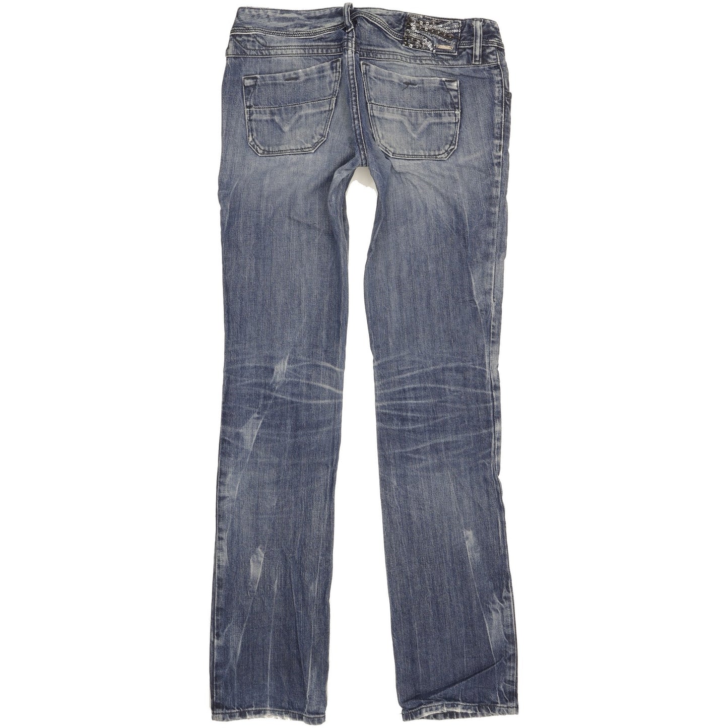 Diesel Lowky Women Blue Straight Slim Jeans W27 L32
