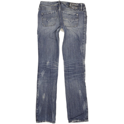 Diesel Lowky Women Blue Straight Slim Jeans W27 L32