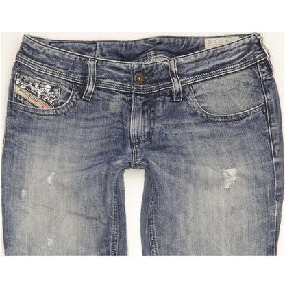 Diesel Lowky Women Blue Straight Slim Jeans W27 L32