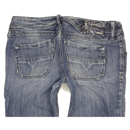 Diesel Lowky Women Blue Straight Slim Jeans W27 L32