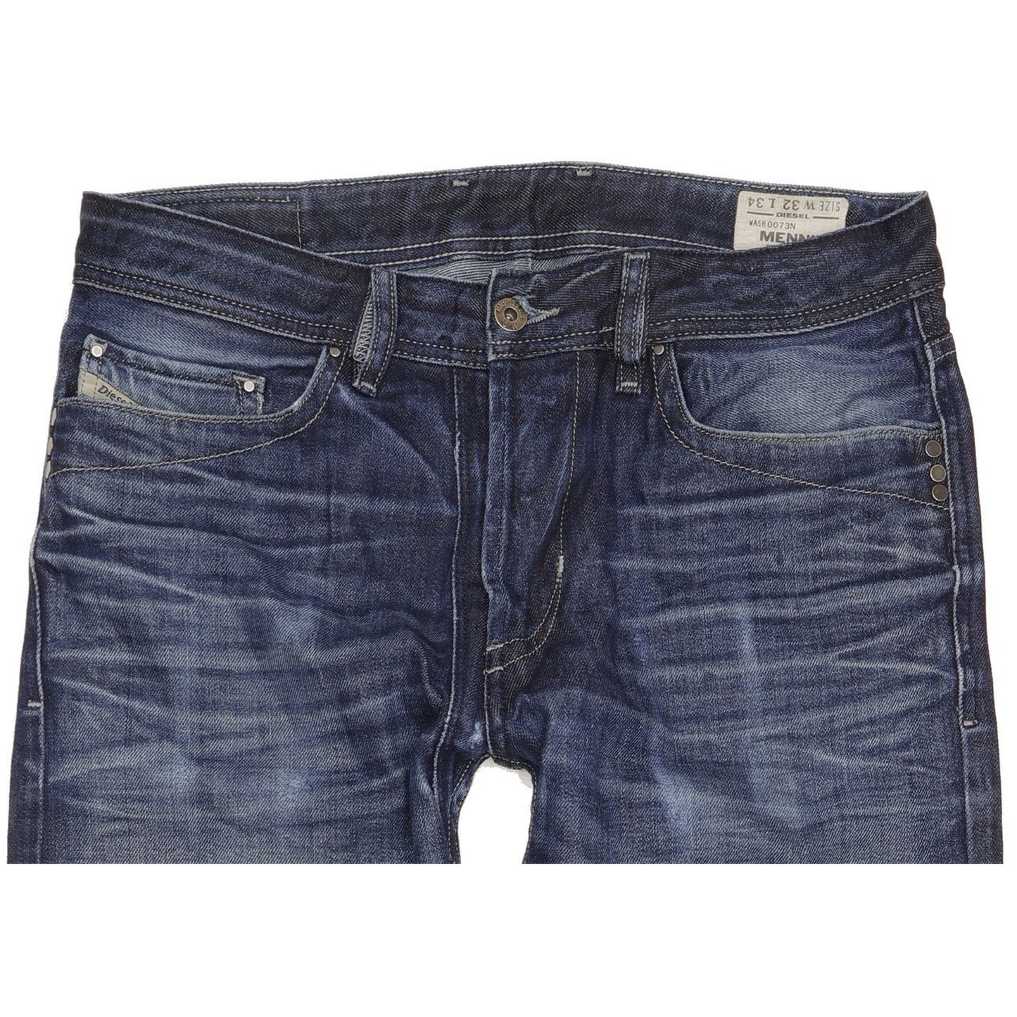 Diesel Mennit Men Blue Straight Regular Jeans W32 L29