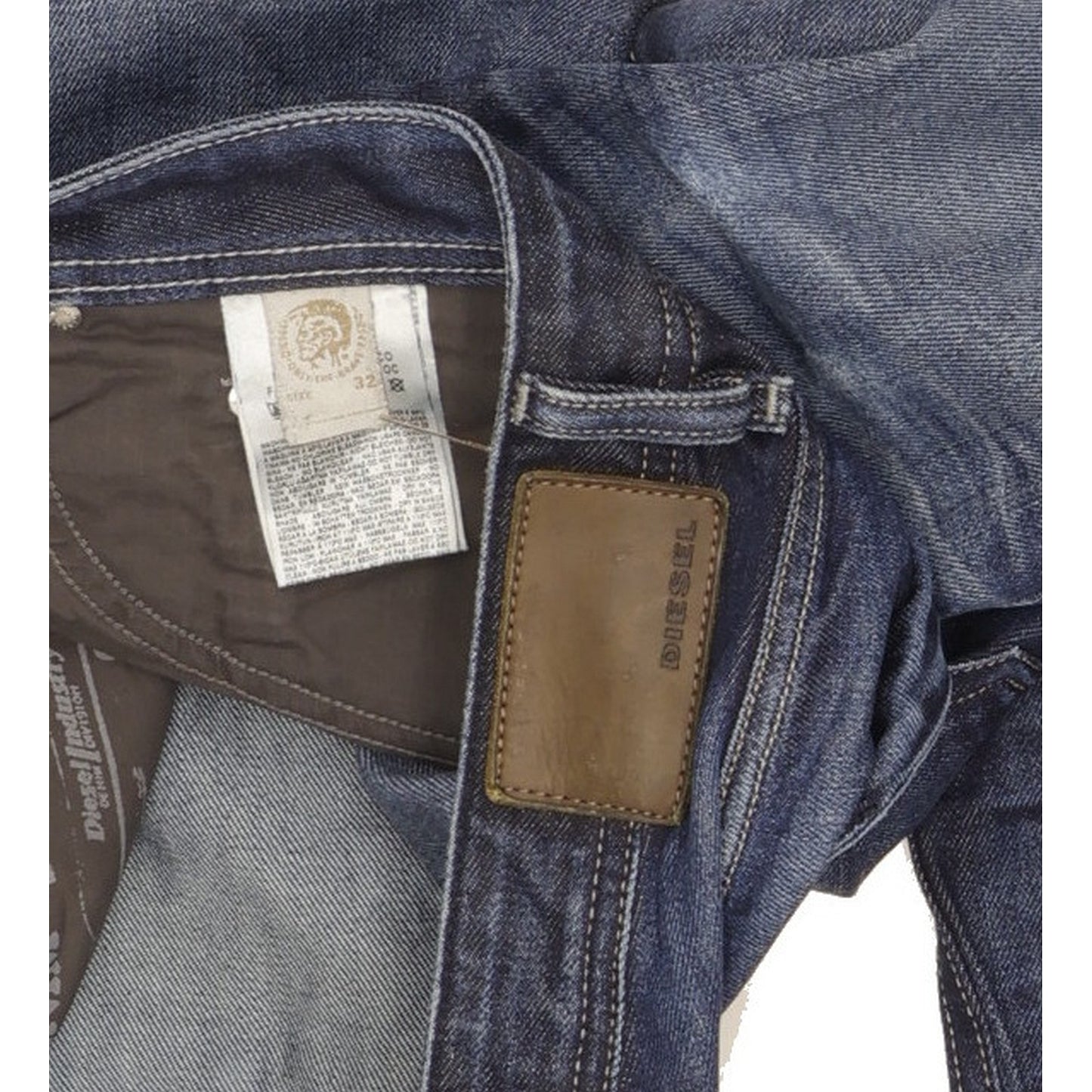 Diesel Mennit Men Blue Straight Regular Jeans W32 L29